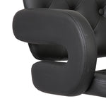 Doretta Black PU Leather Barstool AC Pacific