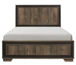 Ellendale Rustic Mahogany/Dark Ebony Wood Full Bed