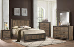 Ellendale Rustic Mahogany/Dark Ebony Wood Full Bed