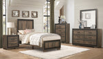 Ellendale Rustic Mahogany/Dark Ebony Wood Twin Bed