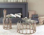 Ensley Chocolate Chrome Coffee Table