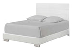 Felicity 5-Pc Glossy White Cal King Panel Bedroom Set