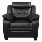 Finley Black Leatherette Chair