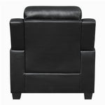 Finley Black Leatherette Chair