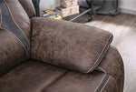 Flint Brown Manual Recliner Loveseat