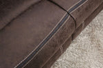 Flint Brown Manual Recliner Loveseat