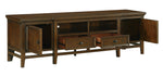 Frazier Park Brown Cherry Wood Large TV Stand