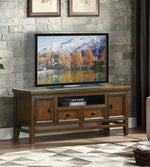 Frazier Park Brown Cherry Wood Large TV Stand