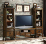 Frazier Park Brown Cherry Wood Large TV Stand