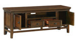 Frazier Park Brown Cherry Wood Small TV Stand