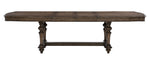 Heath Court Brown Oak Wood Extendable Dining Table