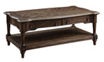 Heath Court Brown Wood 2-Drawer Cocktail Table