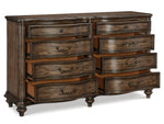 Heath Court Oak Wood 8-Drawer Dresser