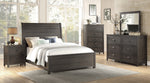 Hebron Dark Cherry Wood Cal King Bed