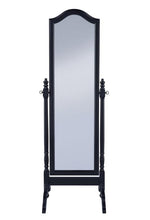 Isolda Black Wood Cheval Mirror