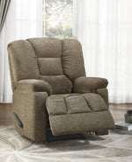 Kaylene Brown Chenille Fabric Manual Recliner