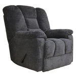 Kaylene Dark Gray Chenille Fabric Manual Recliner