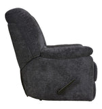 Kaylene Dark Gray Chenille Fabric Manual Recliner