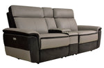 Laertes 2-Tone Power Recliner Loveseat with Console