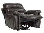 Lance Brown Leather Power Recliner