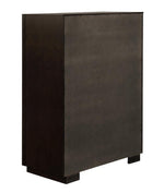 Luddington Smoked Peppercorn Wood 5-Drawer Chest