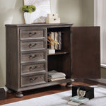 Lysandra Rustic Natural Tone Wood Armoire