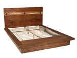 Madden Smokey Walnut Wood King Platform Bed (Oversized)