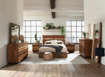 Madden Smokey Walnut Wood King Platform Bed (Oversized)