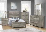 Mandan Gray Wood 2-Drawer Nightstand