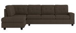 Maston 2-Pc Brown Fabric Reversible Sectional Sofa