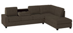 Maston 2-Pc Brown Fabric Reversible Sectional Sofa