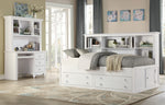 Meghan White Wood Full Daybed with Storage