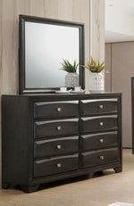 Melanie Espresso Wood 8-Drawer Dresser