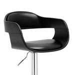 Mirabella Black PU Leather Barstool