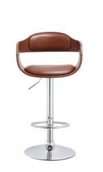 Mirabella Brown PU Leather Barstool