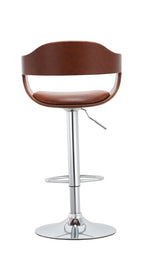 Mirabella Brown PU Leather Barstool