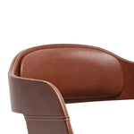 Mirabella Brown PU Leather Barstool