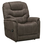 Ballister Espresso Faux Leather Power Lift Recliner