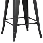 Norina 2 Matte Black Metal Counter Height Stools