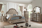 Northville Antique Silver Wood Queen Bed