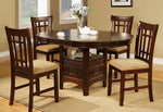 Orlanda Espresso Wood Oval Pedestal Dining Table