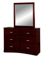 Prismo Cherry Wood 6-Drawer Dresser