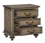 Rachelle 4-Pc Weathered Pecan Wood Queen Bedroom Set