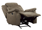 Shola Chocolate Fabric Manual Recliner