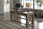 Aldwin Gray Wood Home Office Lift-Top Desk