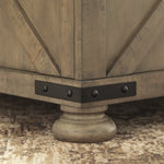 Aldwin Weathered Gray Wood Storage Coffee Table