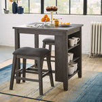 Caitbrook 2 Dark Gray Counter Height Stools