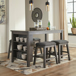 Caitbrook 2 Dark Gray Counter Height Stools