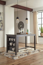 Caitbrook Dark Gray Counter Height Table