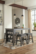 Caitbrook Dark Gray Counter Height Table